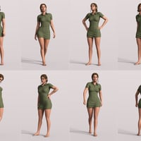 Z Versatile Standing Pose Mega Set for Genesis 9 and 8 Female | Daz 3D