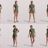 Z Versatile Standing Pose Mega Set for Genesis 9 and 8 Female | Daz 3D