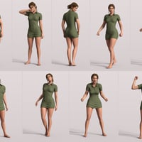 Z Versatile Standing Pose Mega Set for Genesis 9 and 8 Female | Daz 3D